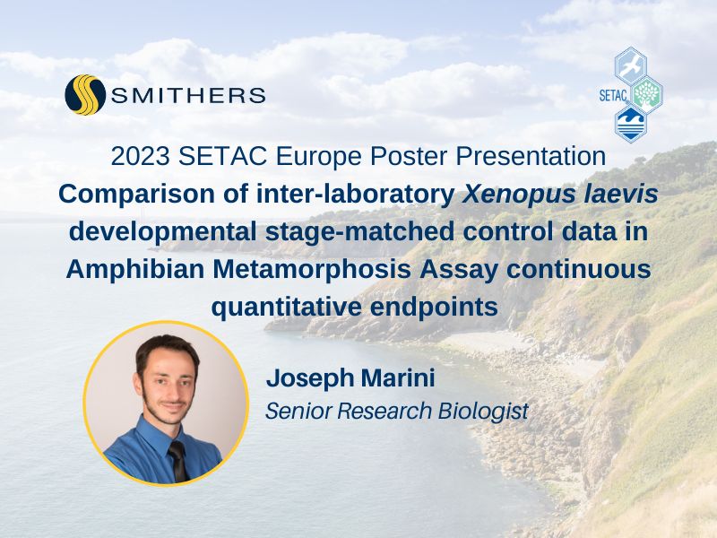 SETAC Europe Poster: Inter-laboratory Xenopus laevis developmental stage-matched control data in AMA