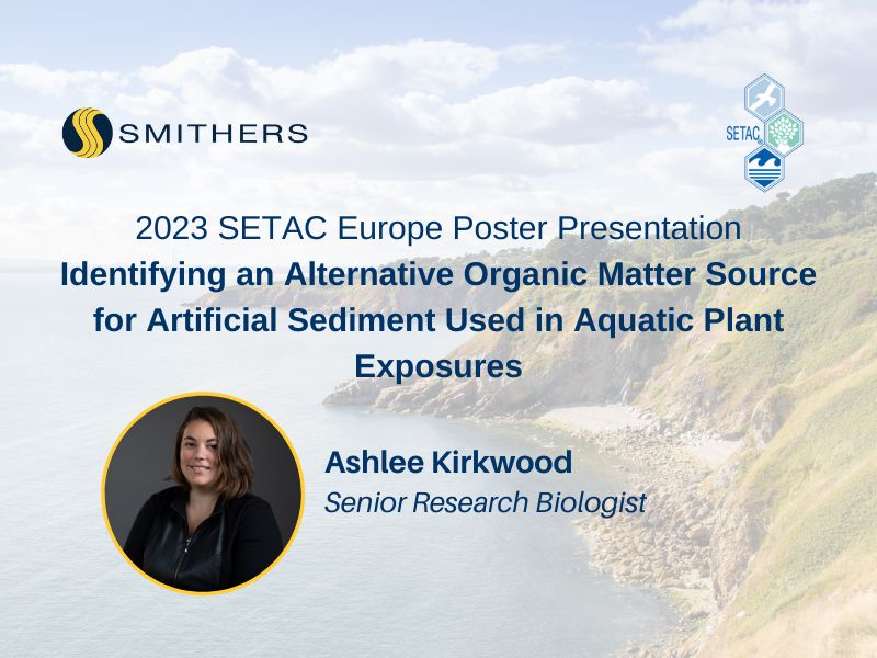 SETAC Europe Poster: Identifying an Alternative Organic Matter Source for Artificial Sediment Used in Aquatic Plant Exposures