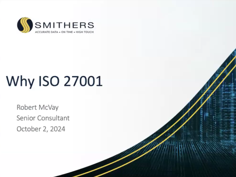 Webinar on Demand: The Benefits of ISO 27001