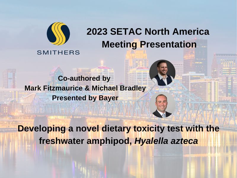 2023 SETAC Poster:  Developing a novel dietary toxicity test with the freshwater amphipod, Hyalella azteca