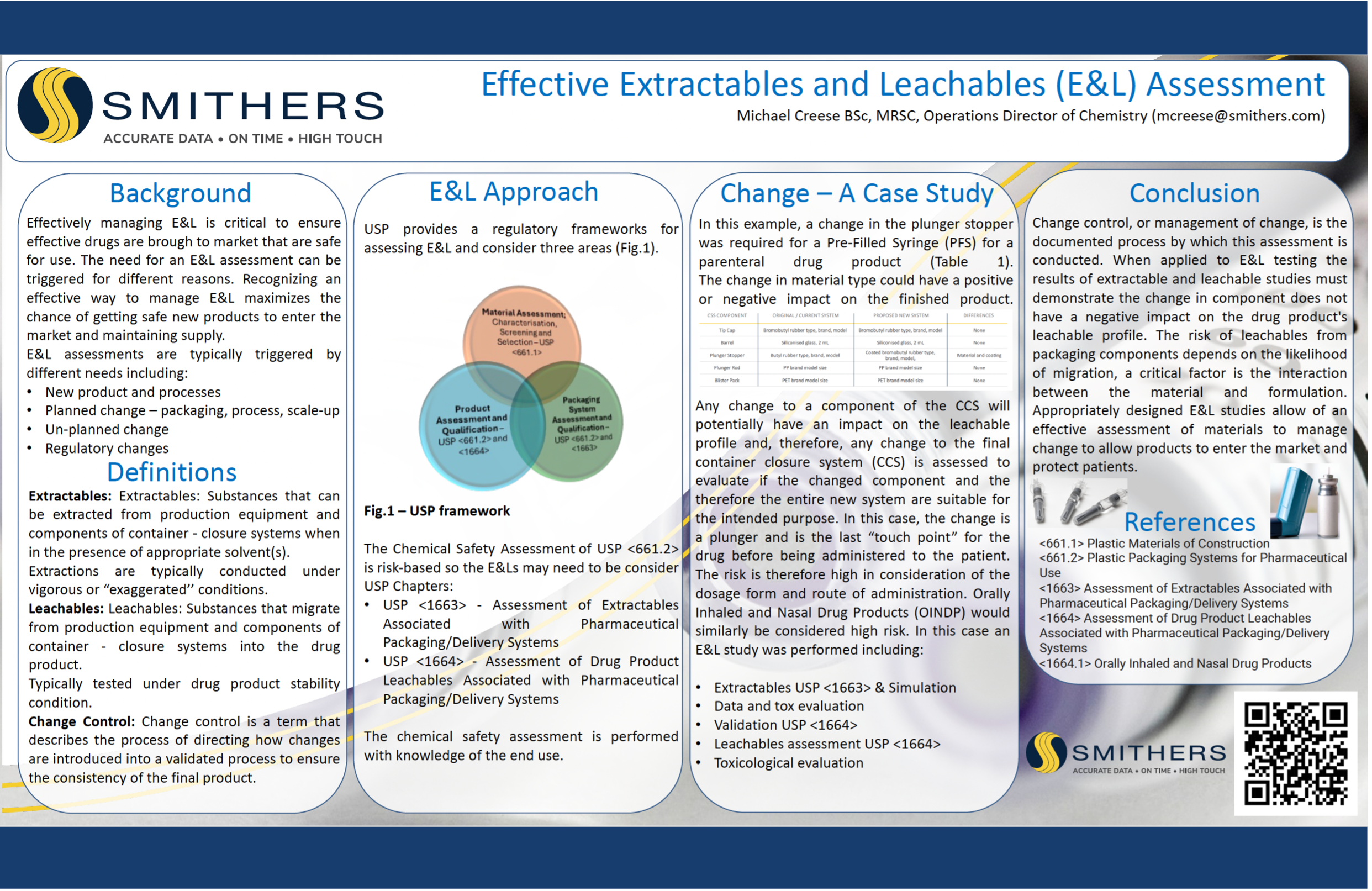 Poster Presentation: Effective Extractables and Leachables (E&L) Assessment 