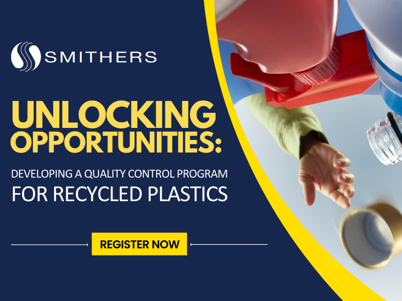 Live Webinar: Unlocking Opportunities: Developing a Quality Control Program for Recycled Plastics